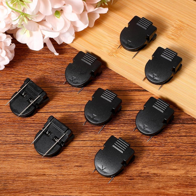 LIQWEI 12Pcs Cubicle Clips, Fabric Partition Panel Wall Clip Cubicle Accessories Office Photos Wall for Notes Memos Standard Size(Black) - Image 5